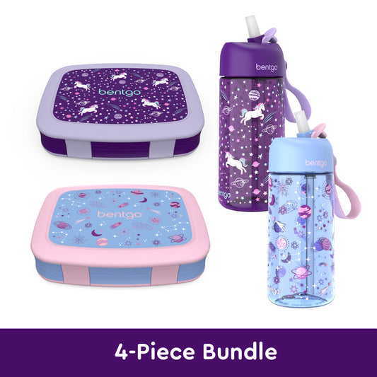 bentgo-kids-prints-lunch-boxes-and-water-bottles-e9 bentgo-lunch-box-bottle-bundle-unicorn-galaxy-1.jpg
